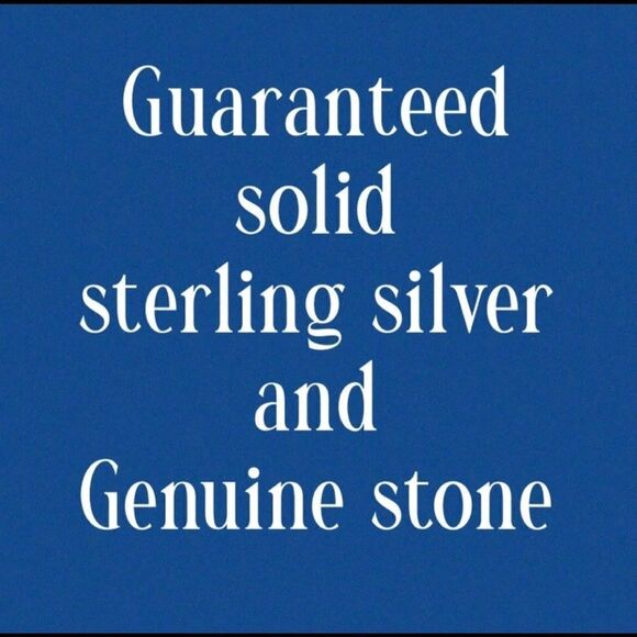 Larimar & Moonstone Israeli Hammered Sterling Silver Ring Size 9.5 - Picture 2 of 15